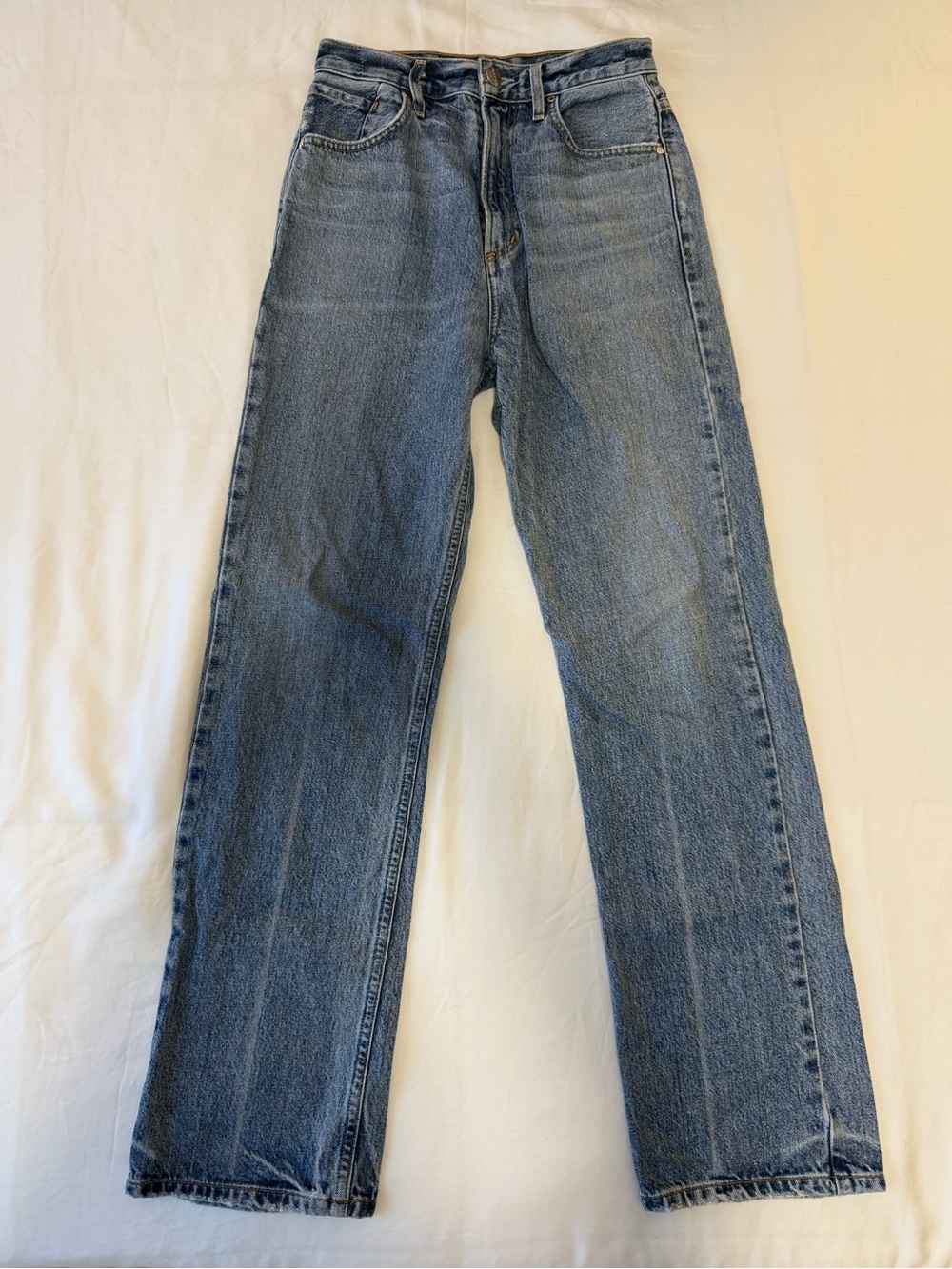 Goldsign High Waist Straight Leg Jean
